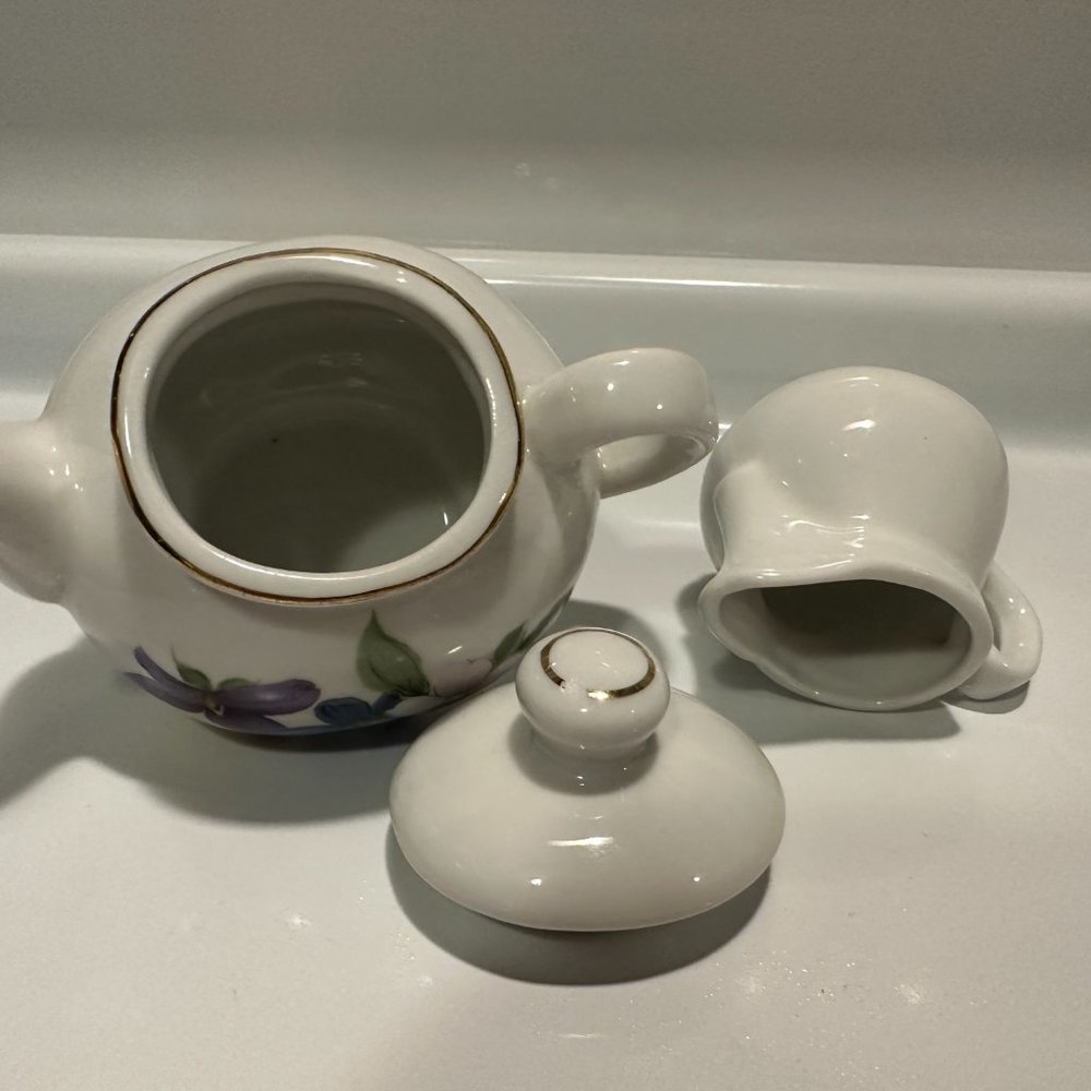 Mini Roehler Teapot & Creamer Set - Vintage - Picture 2 of 8